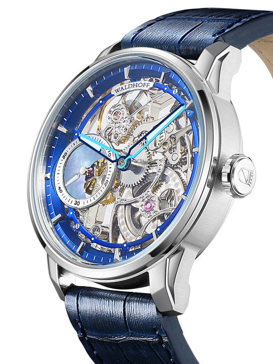 Manufaktur Waldhoff Paragon Pearl Royal Blue - Watches.com - MW12 CM