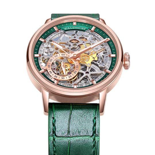 Manufaktur Waldhoff Pioneer Automatic Emerald - Watches.com - 