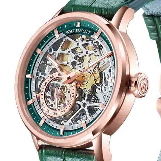 Manufaktur Waldhoff Pioneer Automatic Emerald - Watches.com - 