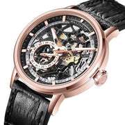 Manufaktur Waldhoff Pioneer Automatic Rose Gold Obsidian - Watches.com - 