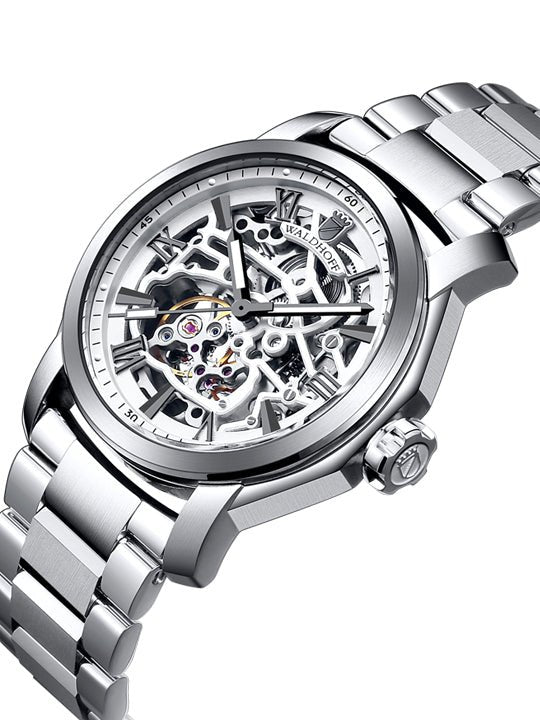 Manufaktur Waldhoff Republic II Diamond SS Silver - Watches.com - MW - 24A - SS