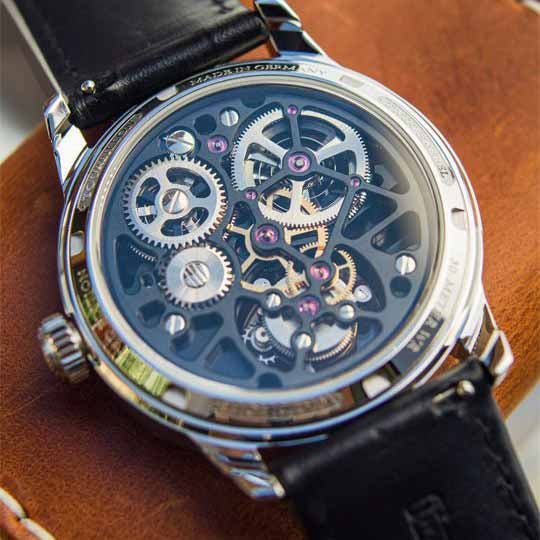 Manufaktur Waldhoff Vanguard V8 Tourbillon Dark Slate - Watches.com - MW - 9B