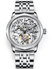 Manufaktur Waldhoff Vanguard V8 Tourbillon Diamond Silver - Watches.com - MW - 09A