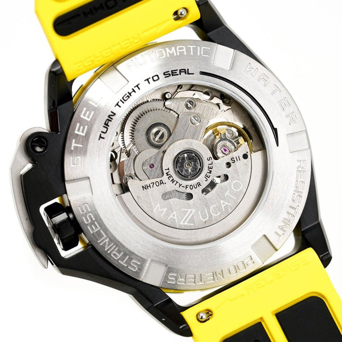 Mazzucato RIM SUB Automatic Yellow angled shot picture