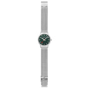 Mondaine Classic 36mm Green SS - Watches.com - A660.30314.60SBJ