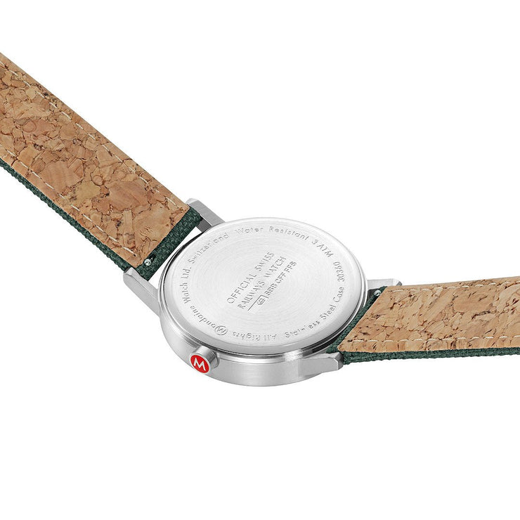 Mondaine Classic Recycled rPET 40mm Forest Green - Watches.com - A660.30360.60SBF