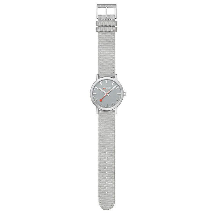 Mondaine Classic Recycled rPET 40mm Soft Gray - Watches.com - A660.30360.80SBH