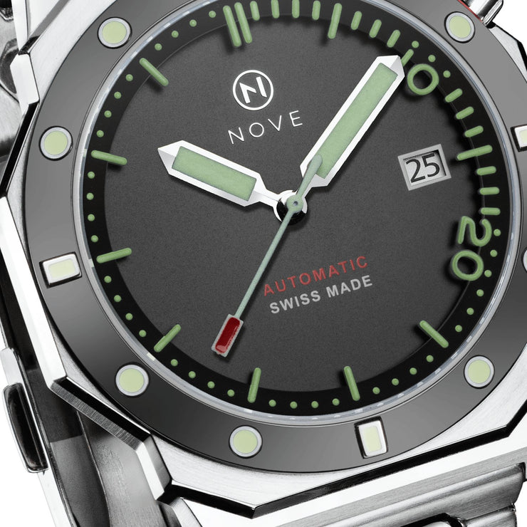 Nove Marine Swiss Automatic M001 - 07 Slate - Watches.com - M001 - 07