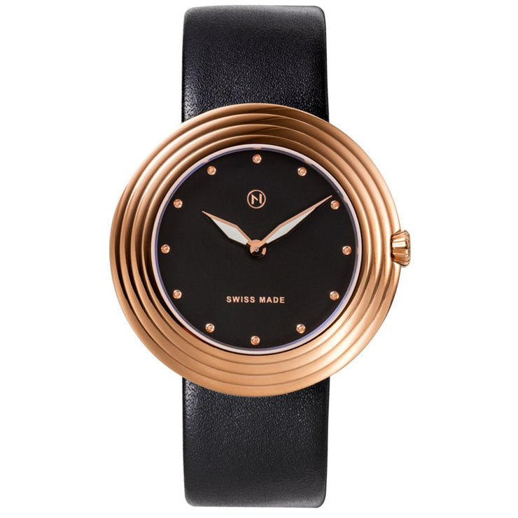 Nove Streamliner 40mm Black Rose Gold - Watches.com - B006 - 01