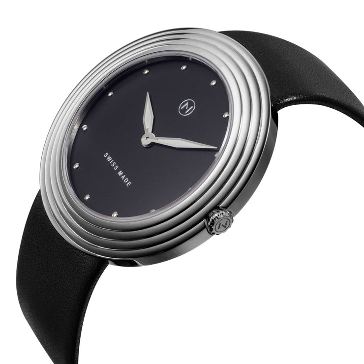 Nove Streamliner 40mm Black Silver - Watches.com - B001 - 01