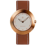 Nove Streamliner 40mm Brown White - Watches.com - B008 - 01