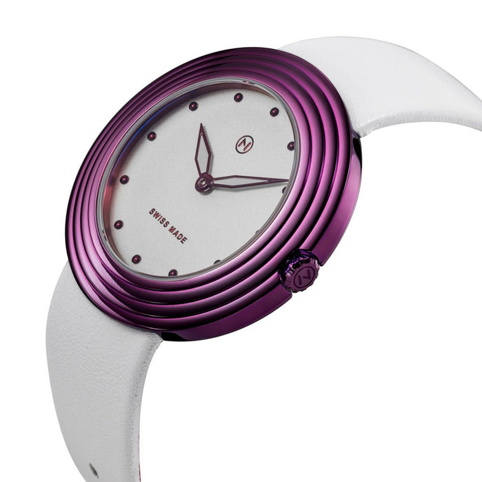 Nove Streamliner 40mm White Purple angled shot picture