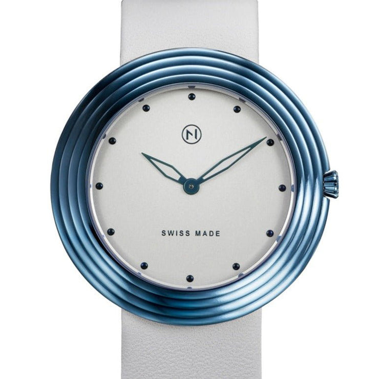 Nove Streamliner 46mm White Blue - Watches.com - A012 - 01