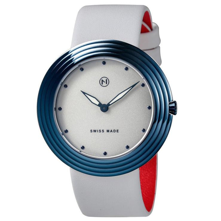 Nove Streamliner 46mm White Blue - Watches.com - A012 - 01