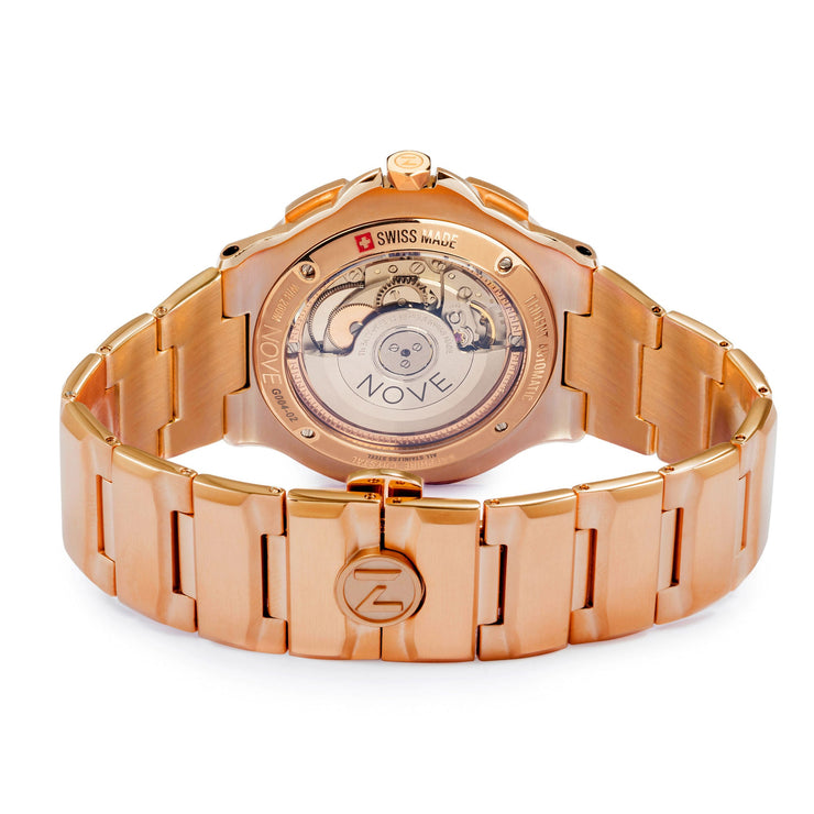 Nove Trident Automatic Ultra Slim Diver Mother Of Pearl Rose Gold - Watches.com - G004 - 02