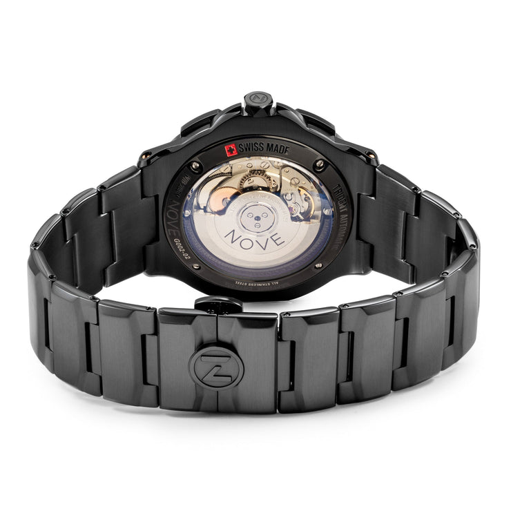 Nove Trident Slim Automatic G002 - 02 Black Mother of Pearl - Watches.com - G002 - 02