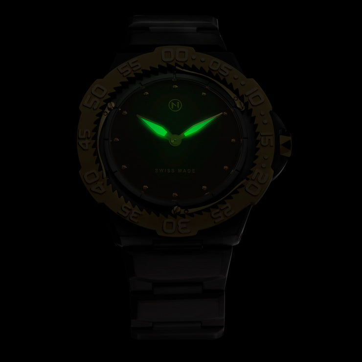 Nove Trident Ultra Slim Diver Black Gold - Watches.com - E004 - 02