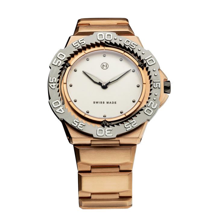 Nove Trident Ultra Slim Diver Rose Gold - Watches.com - E007 - 02