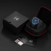 Nove Trident Ultra - thin E009 - 02 Blue PVD - Watches.com - E009 - 02