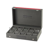 NSQUARE 10 Piece Watch Box Black Red - Watches.com - nsquare - 10pc - box