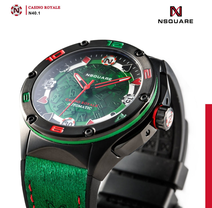 NSQUARE Casino Royale Automatic N40.1 Green Limited Edition - Watches.com - N40.1