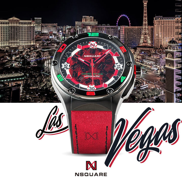 NSQUARE Casino Royale Automatic N40.3 Red Black Limited Edition - Watches.com - N40.3