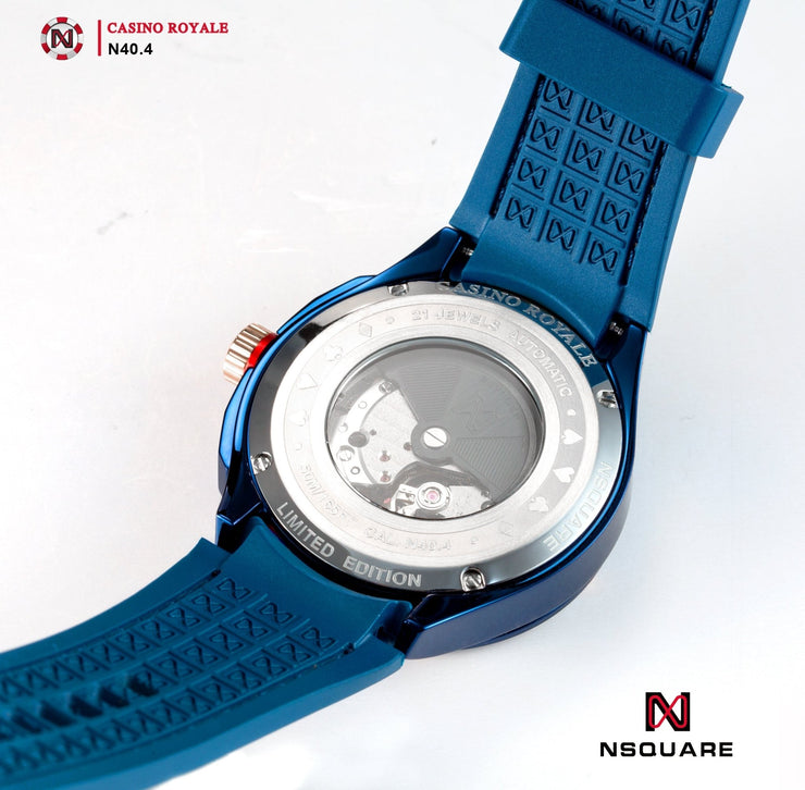 NSQUARE Casino Royale Automatic N40.4 Blue Limited Edition - Watches.com - N40.4