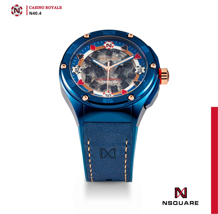 NSQUARE Casino Royale Automatic N40.4 Blue Limited Edition - Watches.com - N40.4