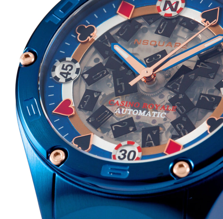 NSQUARE Casino Royale Automatic N40.4 Blue Limited Edition - Watches.com - N40.4