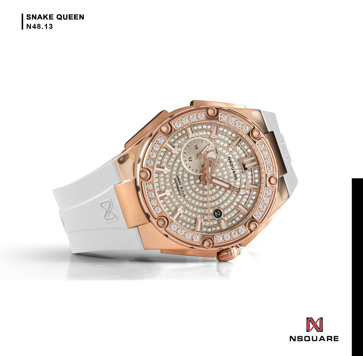 NSQUARE Dazz N48.13 Rose Gold - Watches.com - N48.13 - WHITE