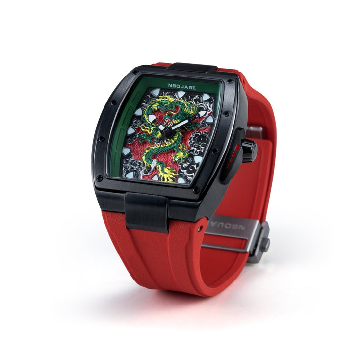 NSQUARE Dragon Overloed Automatic N57.2 Black/Red - Watches.com - N57.2