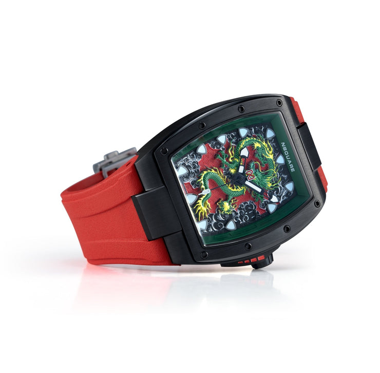 NSQUARE Dragon Overloed Automatic N57.2 Black/Red - Watches.com - N57.2