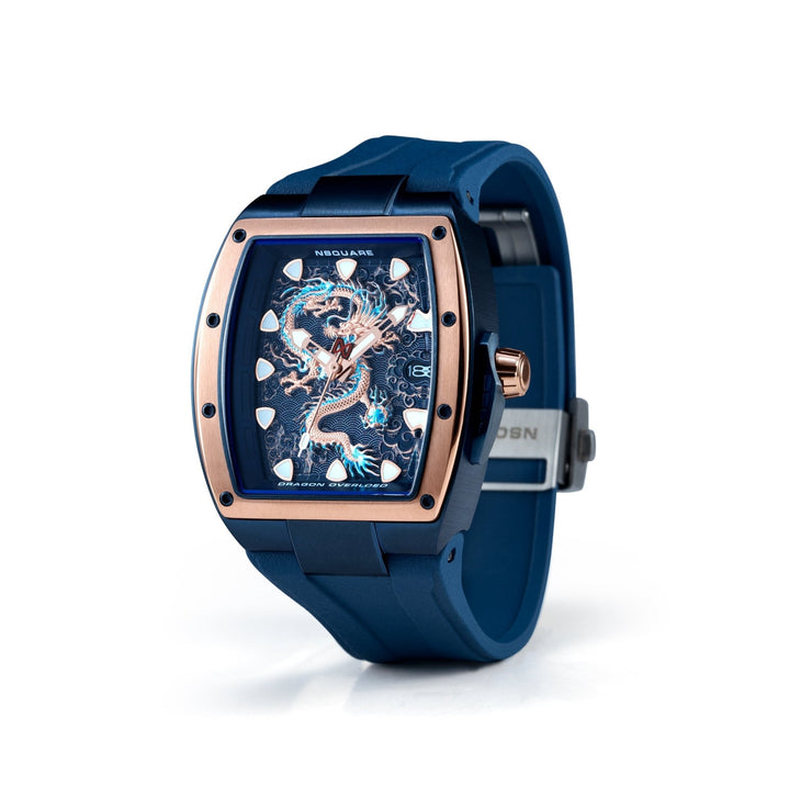 NSQUARE Dragon Overloed Automatic N57.3 RG/Blue - Watches.com - N57.3