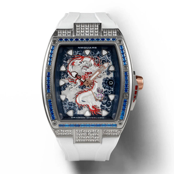 NSQUARE Dragon Overloed Automatic N57.5 SS/White - Watches.com - N57.5