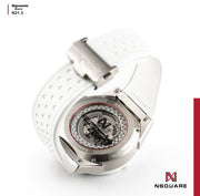 NSQUARE Dynamic Race Automatic 46mm N31.3 Ceramic White - Watches.com - N31.3