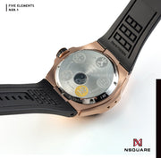 NSQUARE Five Elements N59.1 Gold Attributes Rose Gold White - Watches.com - N59.1