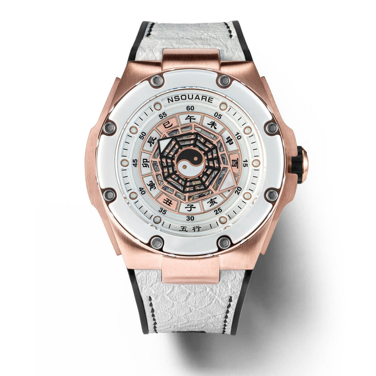 NSQUARE Five Elements N59.1 Gold Attributes Rose Gold White - Watches.com - N59.1