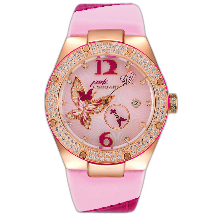 NSQUARE Gracefully Automatic 40mm NP01.3 Pink - Watches.com - NP01.3