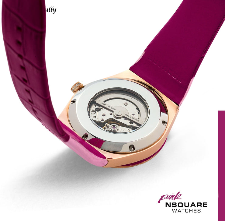 NSQUARE Gracefully Automatic 40mm NP01.3 Pink - Watches.com - NP01.3