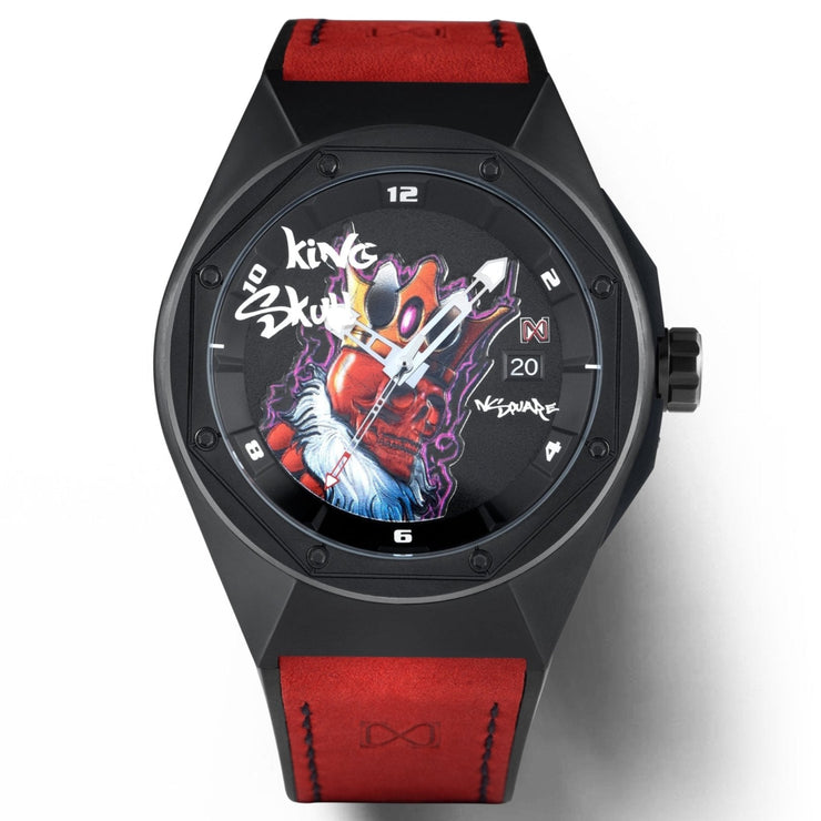 NSQUARE King Skull Automatic N43.1 Black Red - Watches.com - 