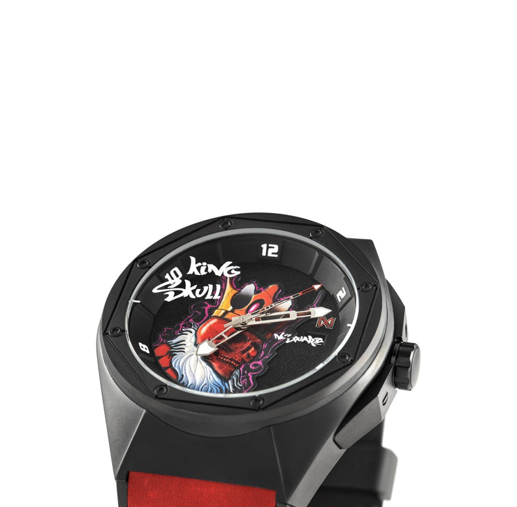 NSQUARE King Skull Automatic N43.1 Black Red - Watches.com - 