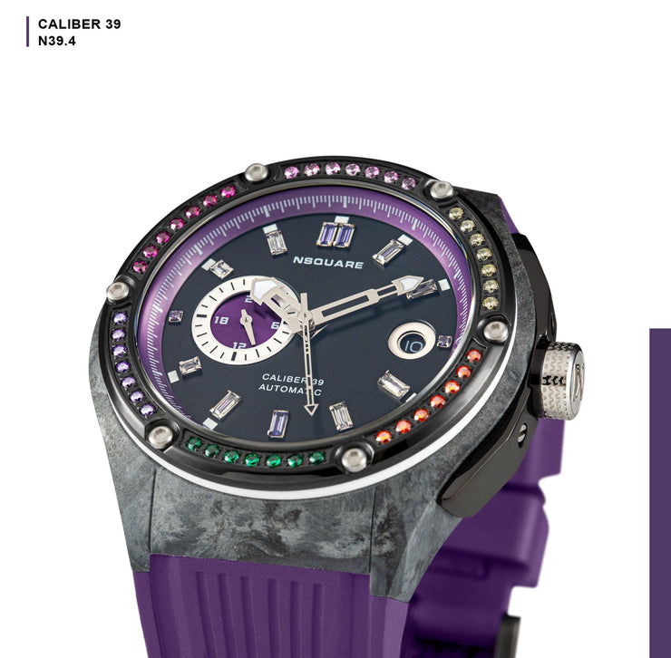 NSQUARE MultiColoured Series Automatic N39.4 Purple - Watches.com - N39.4