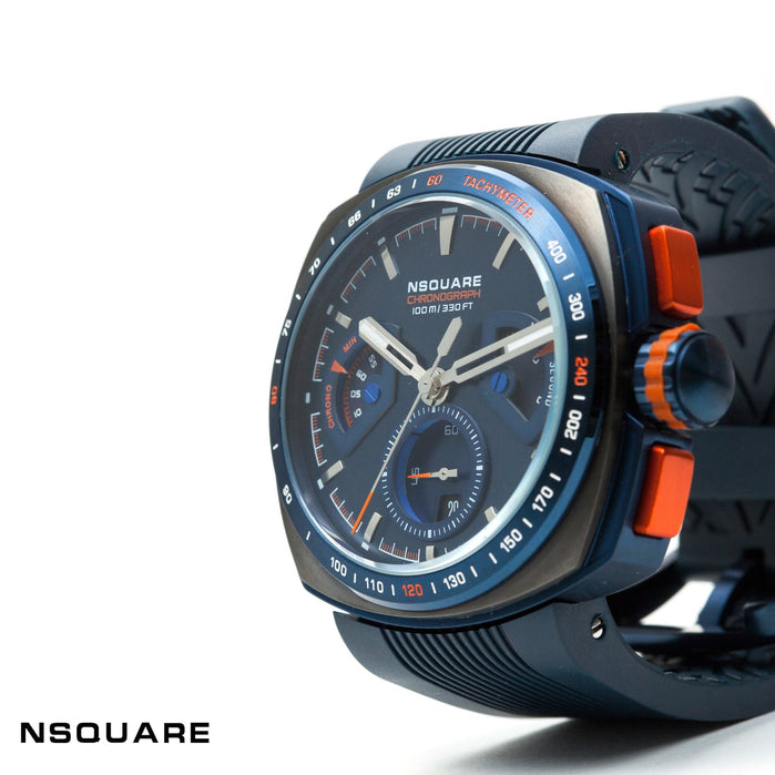 NSQUARE Nick Chronograph N07.3 51mm Blue angled shot picture