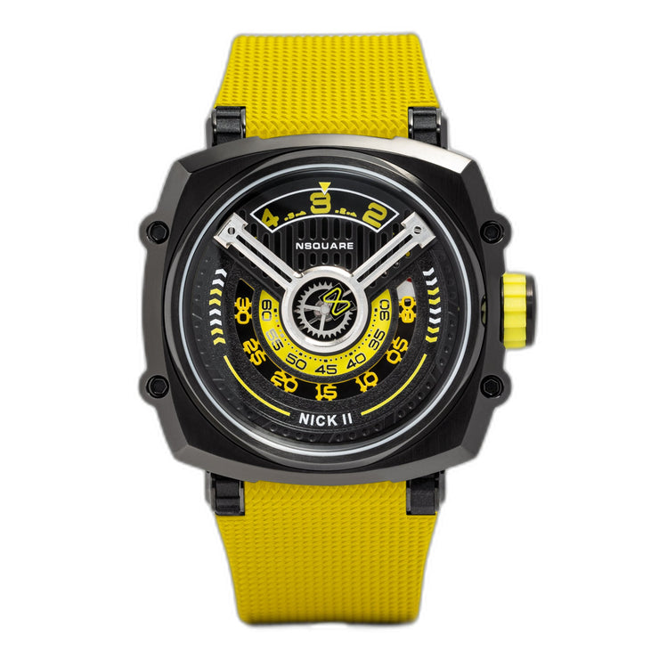 NSQUARE Nick II Automatic 45mm N12.1 Yellow Black - Watches.com - N12.1 - YELLOW