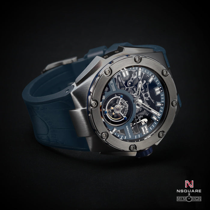 NSQUARE NM01 Tourbillon 46mm N35.5 Blue angled shot picture