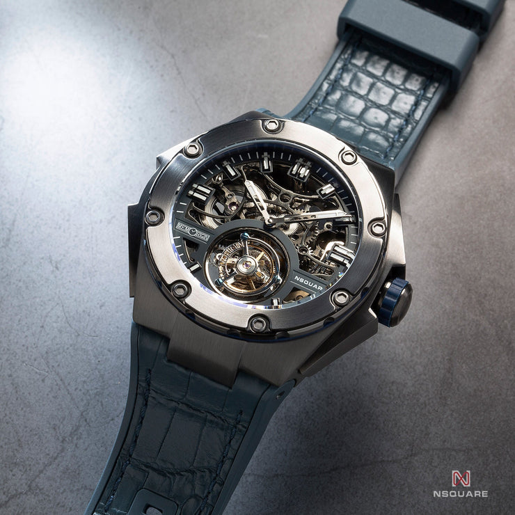 NSQUARE NM01 Tourbillon 46mm N35.5 Blue - Watches.com - N35.5