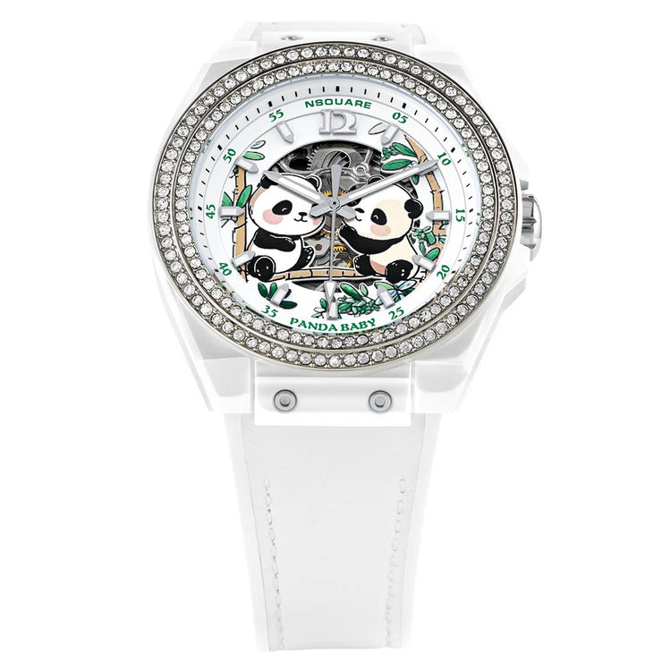 NSQUARE Panda Baby Automatic 42mm N46.1 White Limited Edition - Watches.com - N46.1