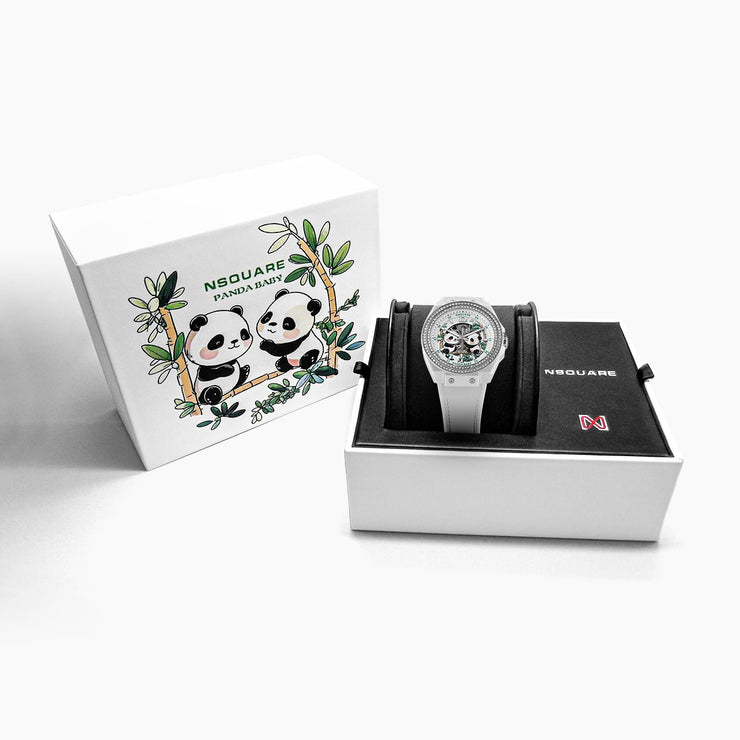 NSQUARE Panda Baby Automatic 42mm N46.1 White Limited Edition - Watches.com - N46.1