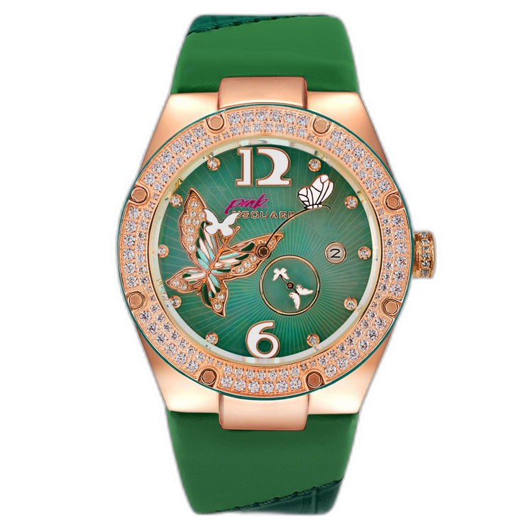 NSQUARE PINK Gracefully Automatic 40mm NP01.4 Green - Watches.com - NP01.4