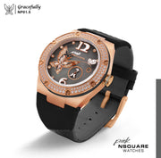 NSQUARE PINK Gracefully Automatic 40mm NP01.5 Rose Gold - Watches.com - NP01.5